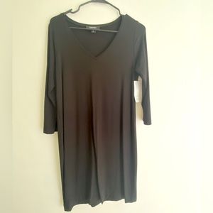 Black Long Sleeve Jersey Dress
